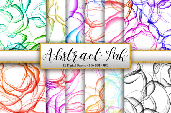 Abstract Watercolor Ink Background for Crafters & Etsy Sellers