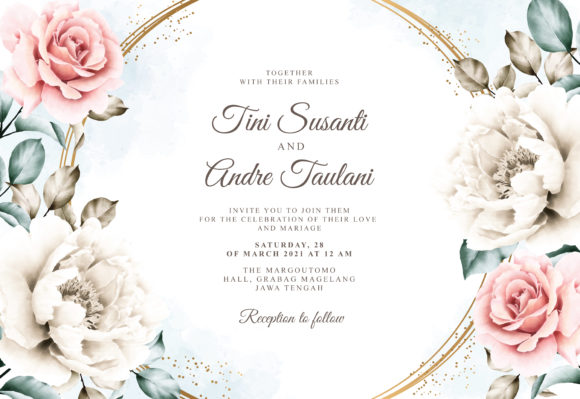Beautiful Floral Frame Watercolor