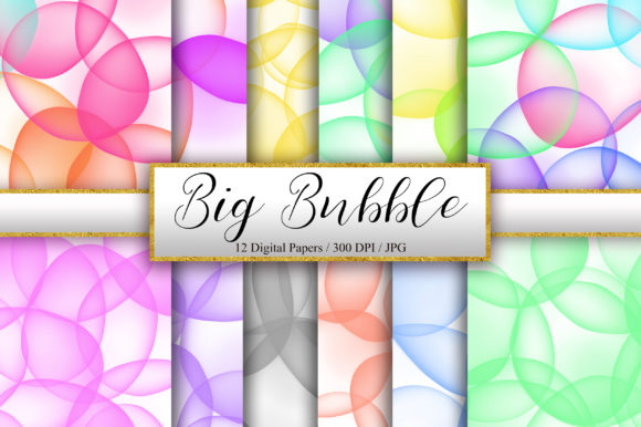Big Bubble Watercolor Ink Background for Marketing & Branding