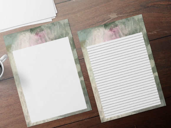 Black Pink Watercolor Stationary: A Soft, Feminine Design Template for Local Branding