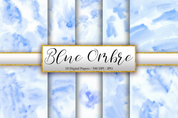 Blue Ombre Watercolor Background: A Designer’s Real-World Review for Local Branding
