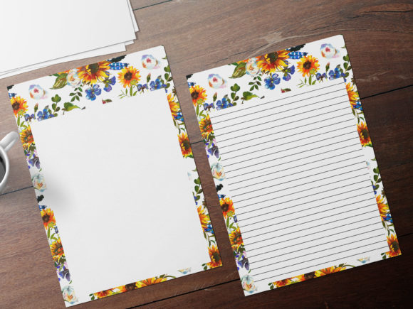 Colorful Watercolor Flowers Papers: A Print Templates Gem for Bloggers and Digital Publishers