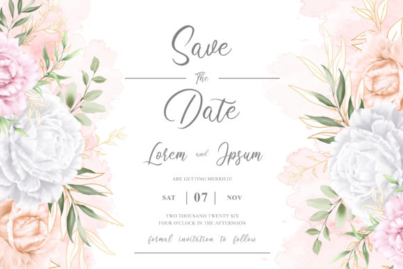 Creamy Watercolor Floral Frame for Print Templates That Crafters Will Love