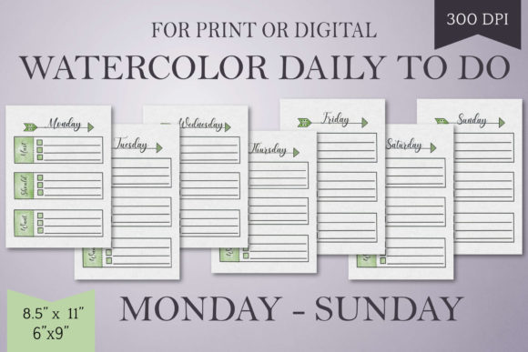 Green Watercolor Daily To Do List: A Designer’s Real-World Embroidery Review