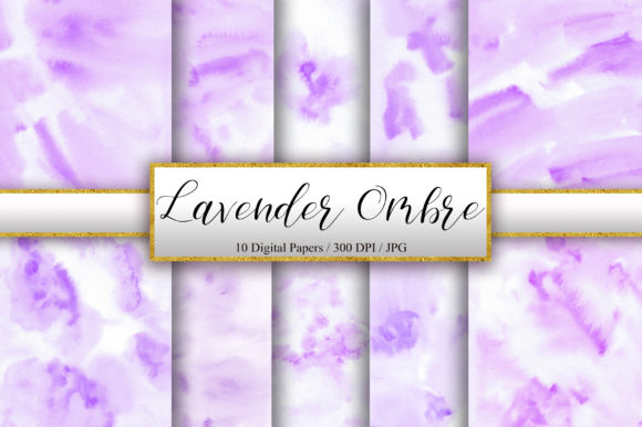 Lavender Ombre Watercolor Background for Soft Brand Textures