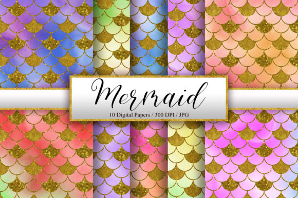 Mermaid Watercolor Ombre Background – A Dreamy Pattern for Crafters & Etsy Sellers