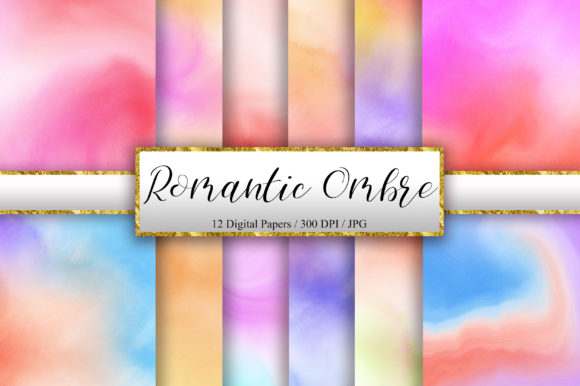 Testing the Romantic Ombre Watercolor Background in Real Embroidery Projects