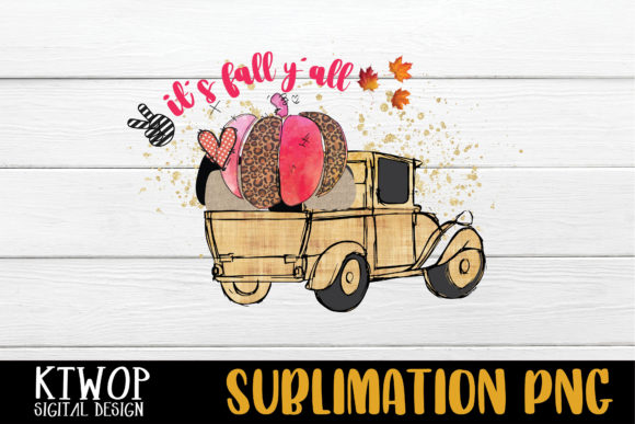 Truck Leopard Pumpkins Pink Watercolor: A Fresh Craft Design for Seasonal Branding