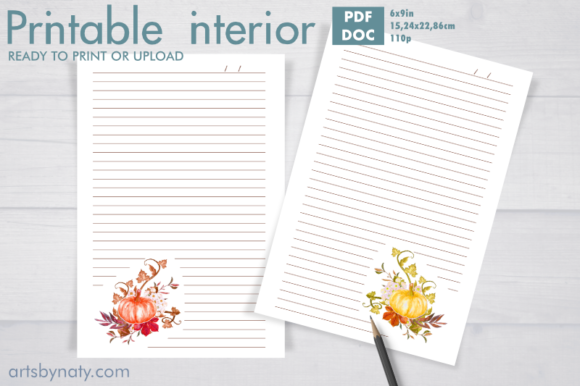 Watercolor Autumn Pumpkin KDP Interiors Review