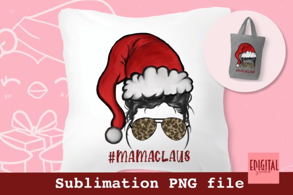 Watercolor Christmas Mama Claus PNG File Review
