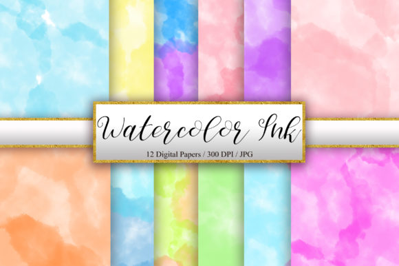 Watercolor Ink Background for Creative Product Sellers