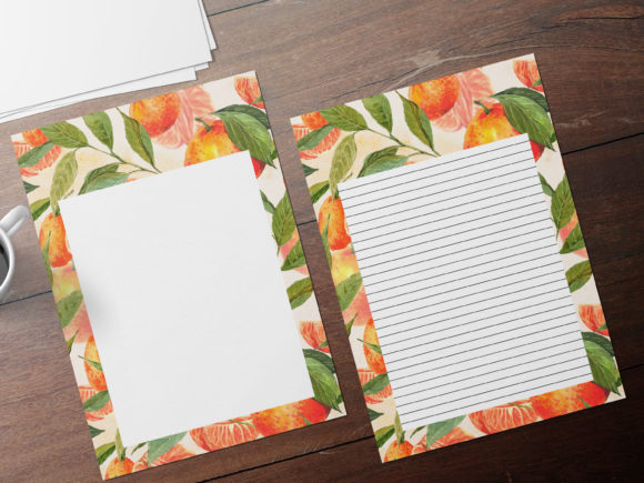 Watercolor Oranges Print Templates: A Fresh Editorial Design Asset for Bloggers and Publishers